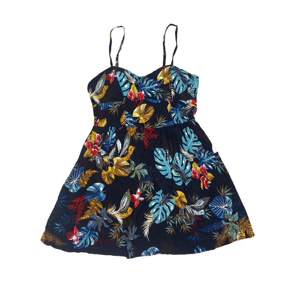 Pacific Vibes Women's Sleeveless Padded Bra 100% Rayon Dress Floral Print XL